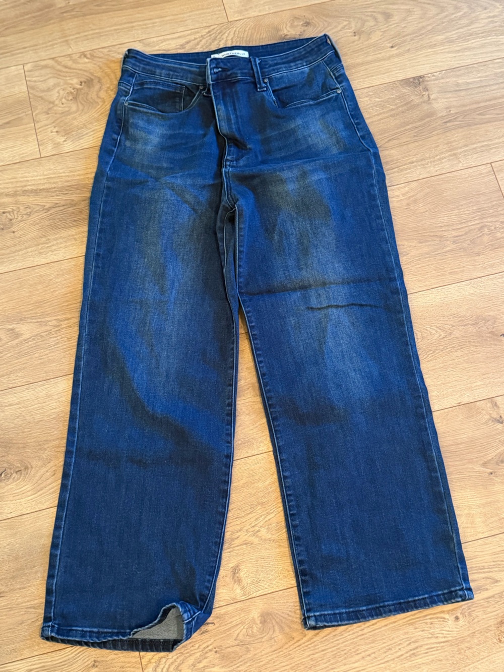 Whetherly Women's Straight-Leg Jeans in Dark Blue